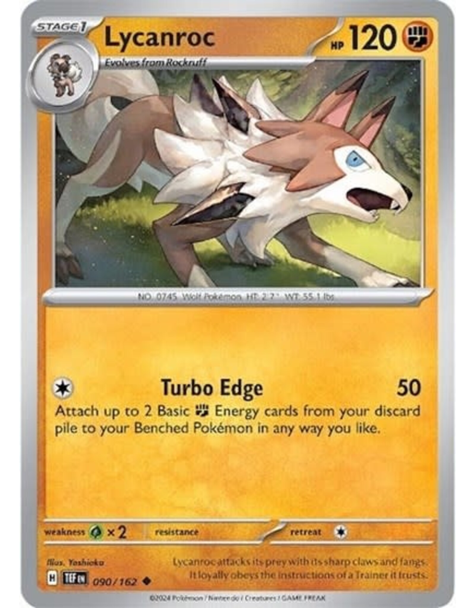 Lycanroc - 090/162 (Normal, Uncommon)