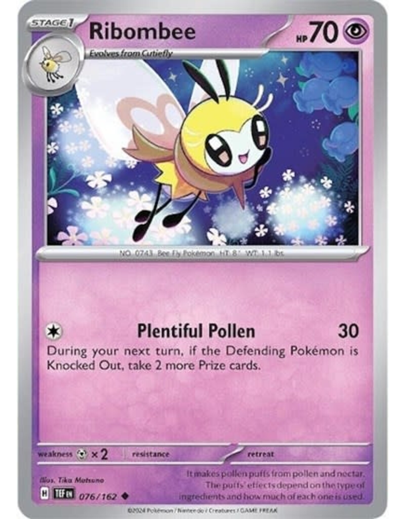 Ribombee - 076/162 (Normal, Uncommon)