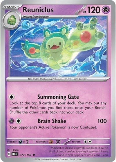 Reuniclus - 072/162 (Normal, Uncommon)