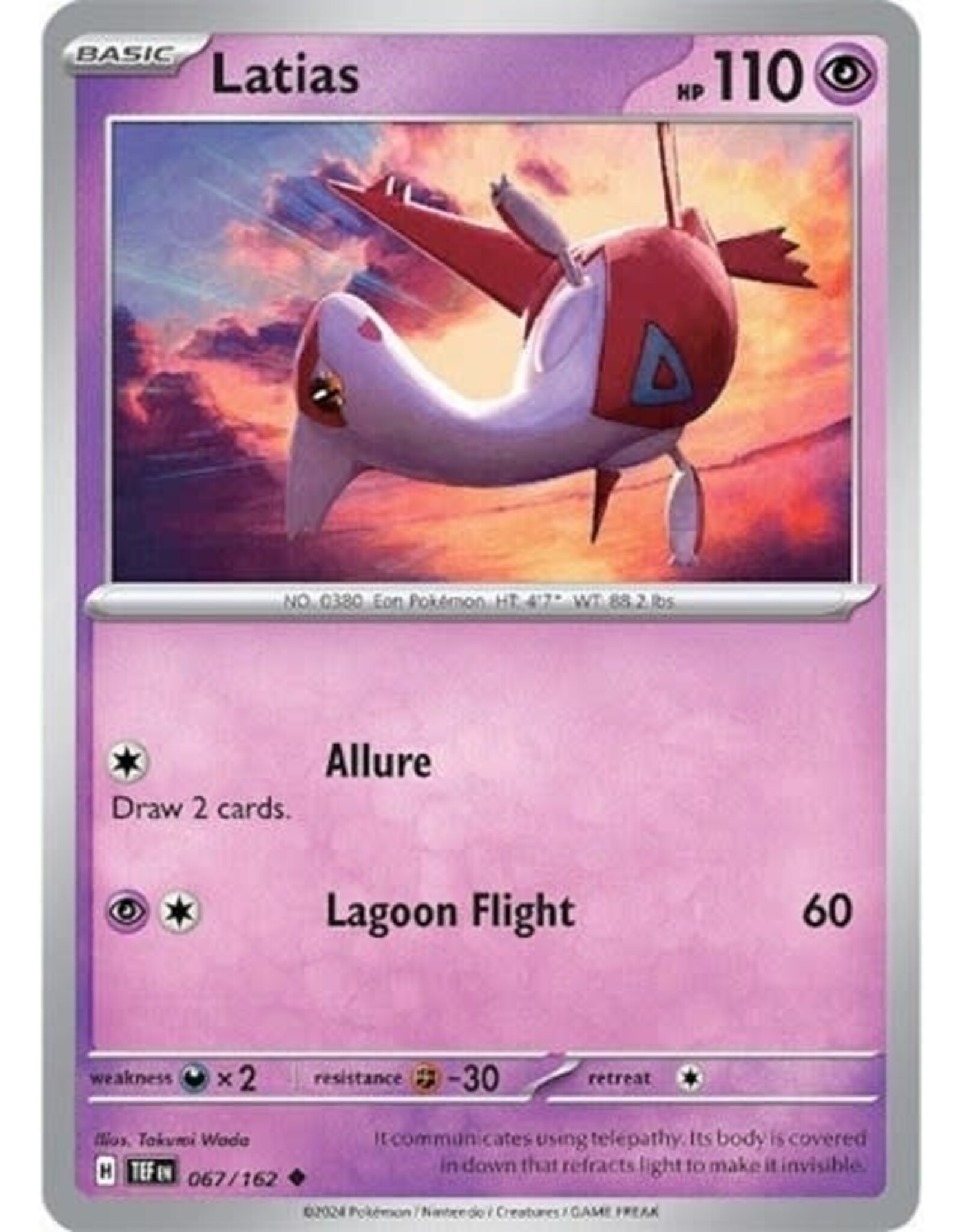 Latias - 067/162 (Reverse Holofoil, Uncommon)