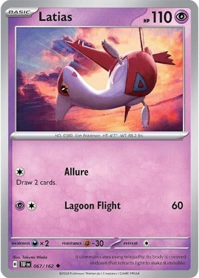 Latias - 067/162 (Reverse Holofoil, Uncommon)