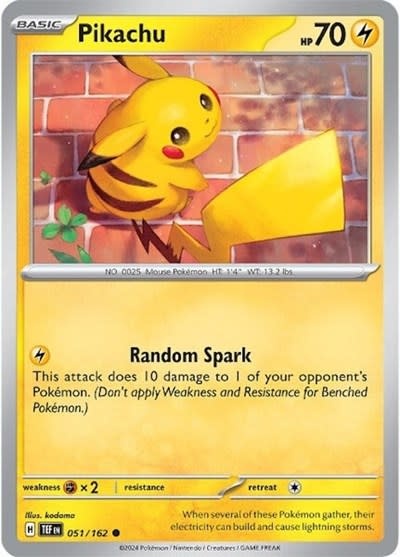 Pikachu - 051/162 (Normal, Common)