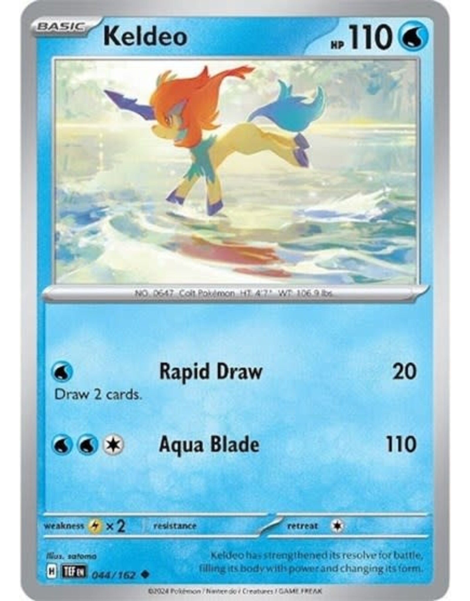 Keldeo - 044/162 (Normal, Uncommon)