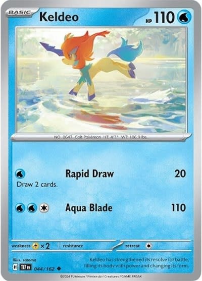 Keldeo - 044/162 (Reverse Holofoil, Uncommon)