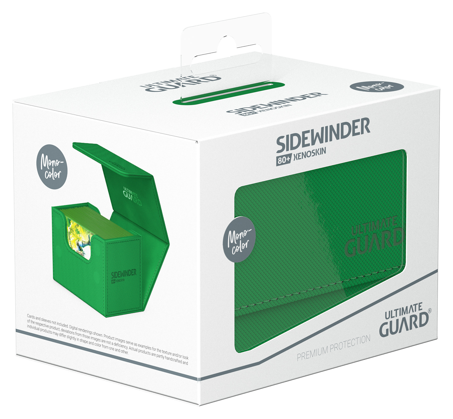 Ultimate Guard Sidewinder Deck Case (80+, Green)