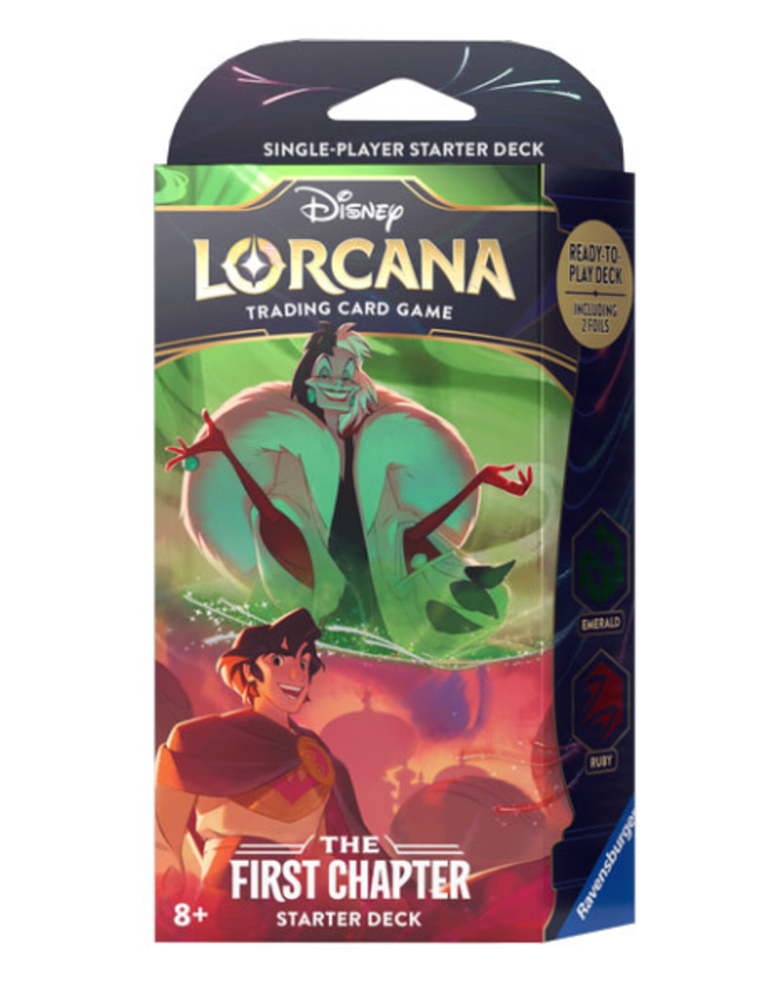 Ravensburger Disney Lorcana - First Chapter (Emerald/Ruby) Starter Deck