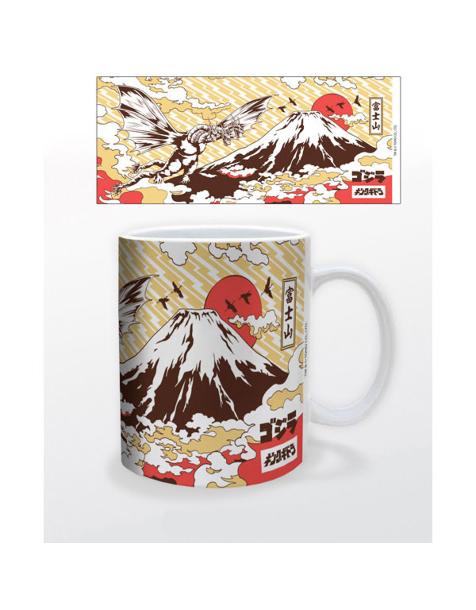 Pyramid America **CLEARANCE** Godzilla - Ghidorah Mt. Fuji 11oz Ceramic Mug