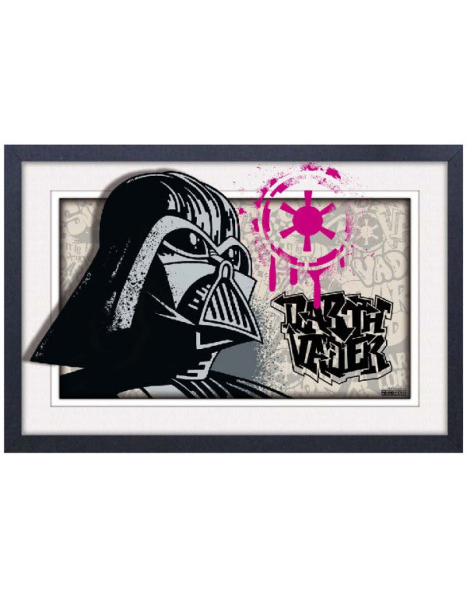 Pyramid America Star Wars - Vadar Graffiti  11" x 17" Faux Matte Print