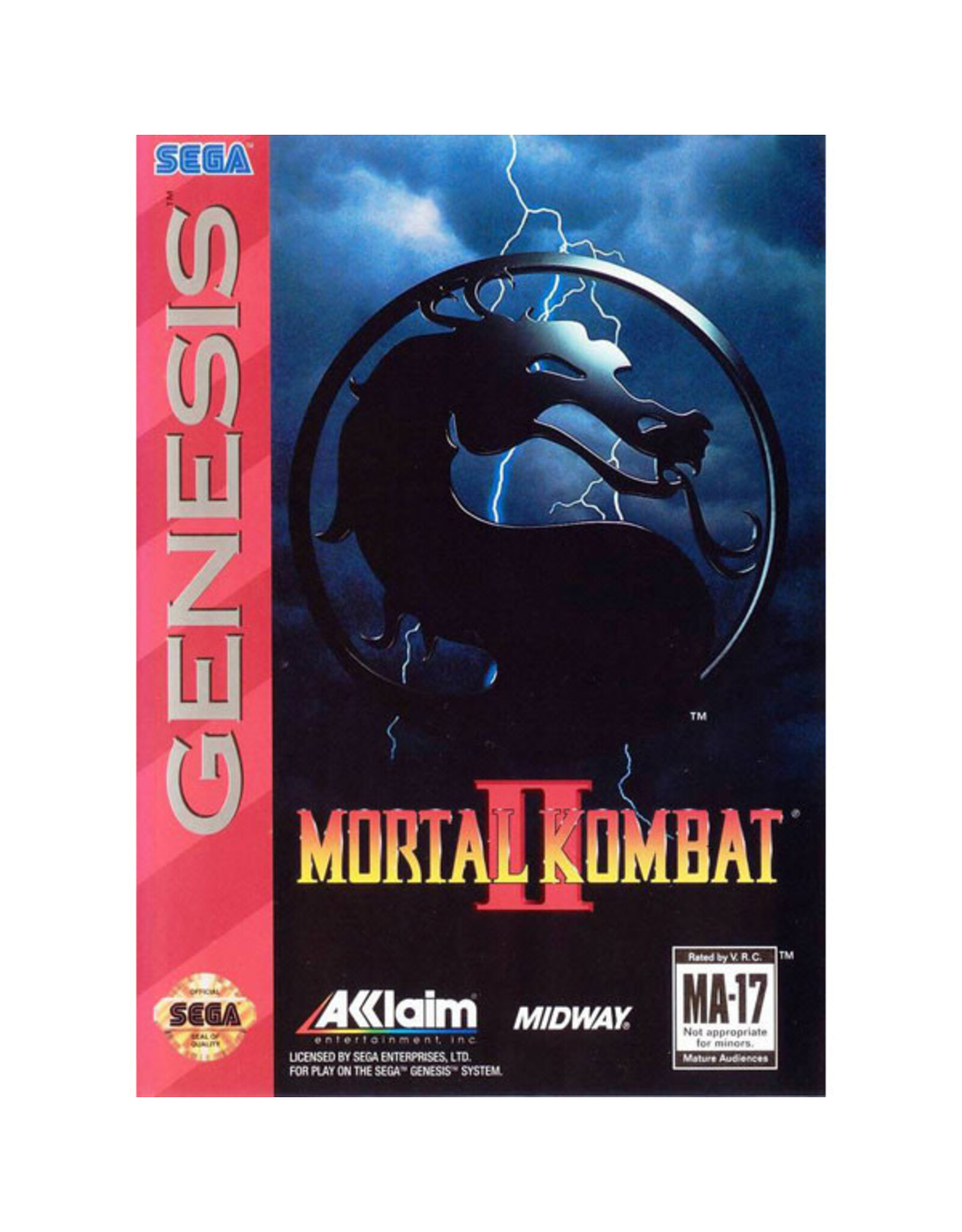 Sega Used Game - Genesis - Mortal Kombat 2 [Cart Only]
