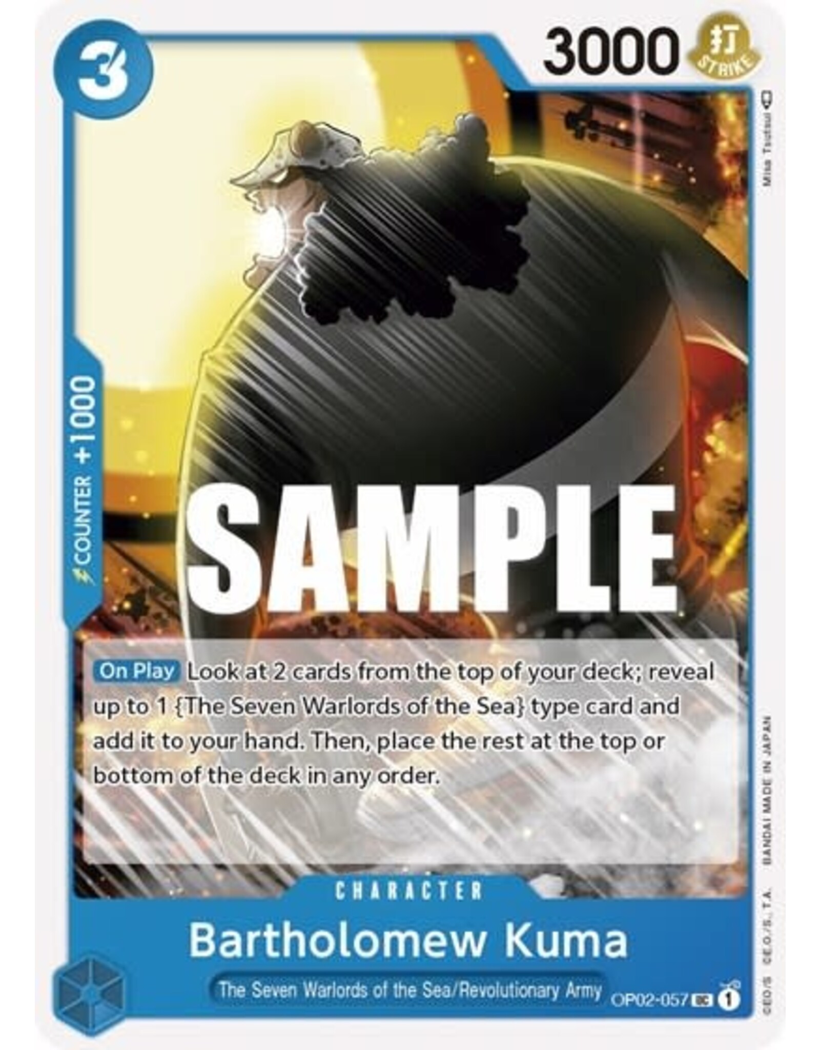 Bartholomew Kuma - OP02-057 (Normal, UC) (OP02)