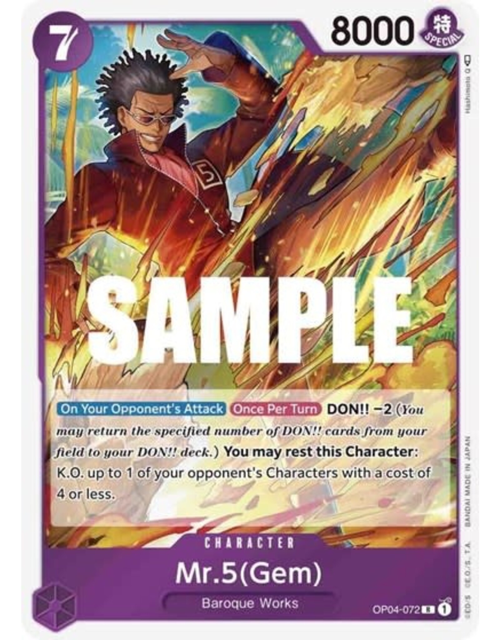 Mr.5 (Gem) - OP04-072 (Foil, R)