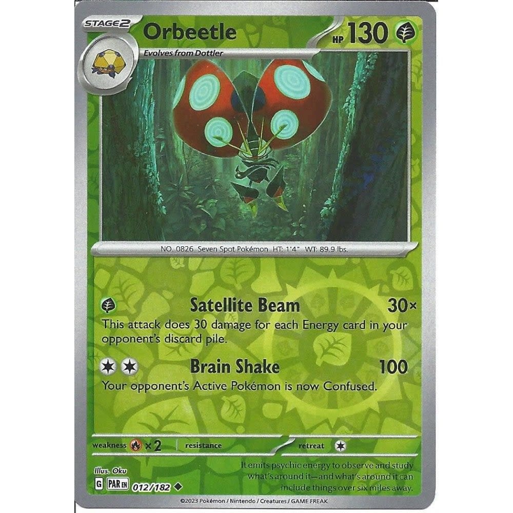 Orbeetle - 012/182 (Reverse Holofoil, Uncommon)