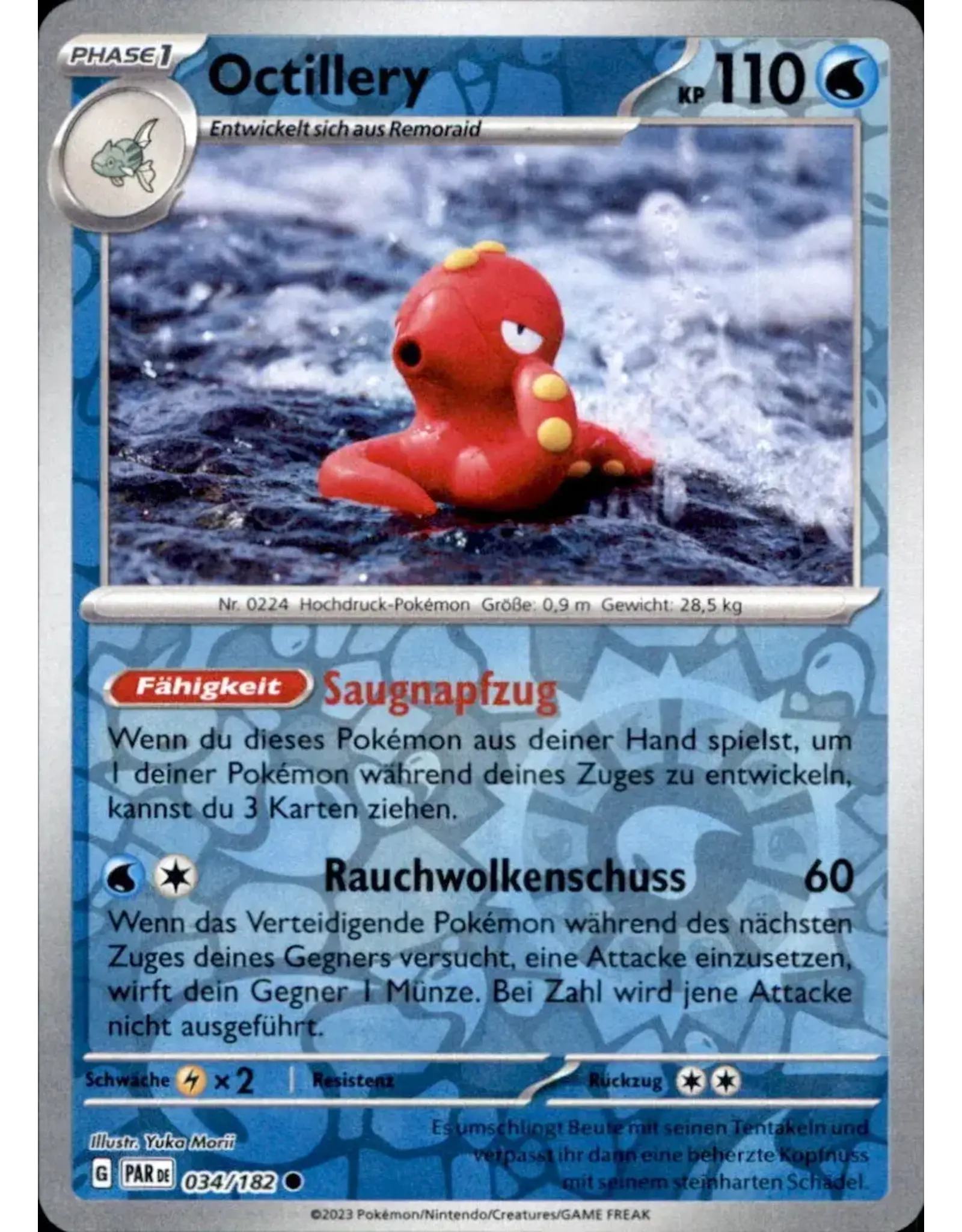 Octillery - 034/182 (Reverse Holofoil, Common)