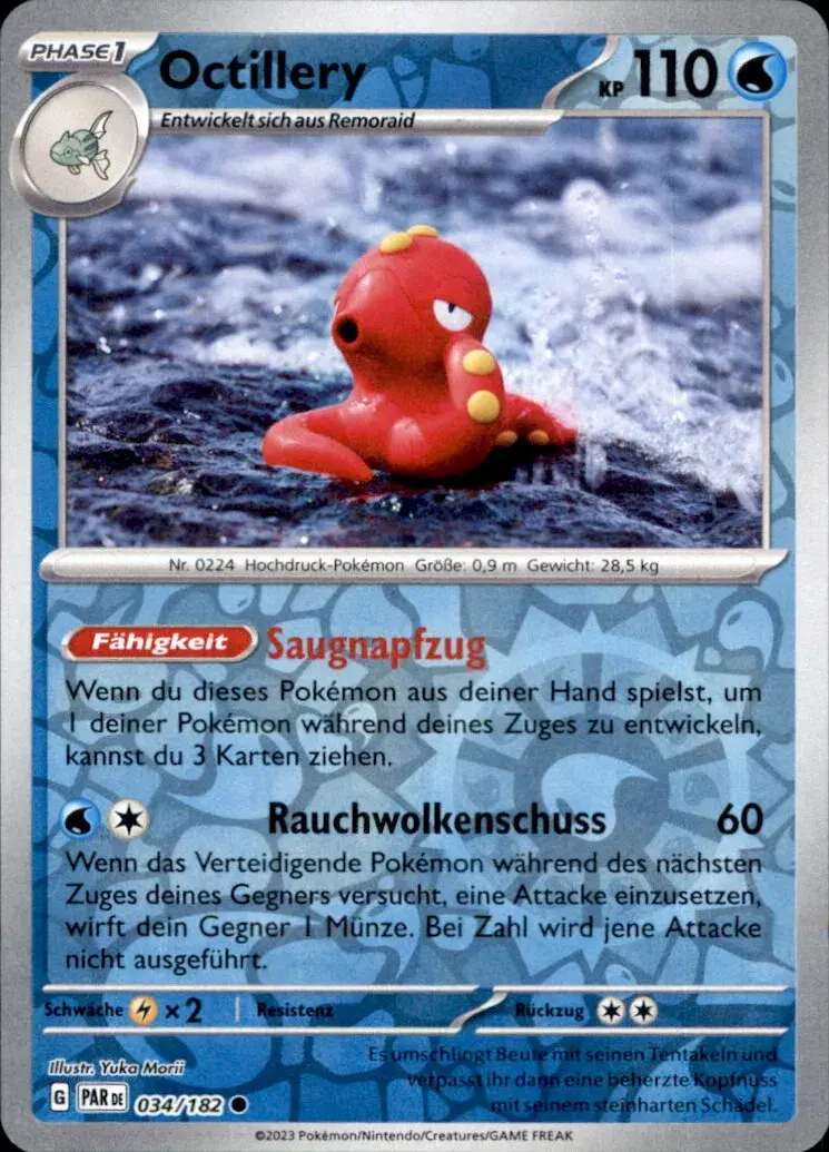 Octillery - 034/182 (Reverse Holofoil, Common)