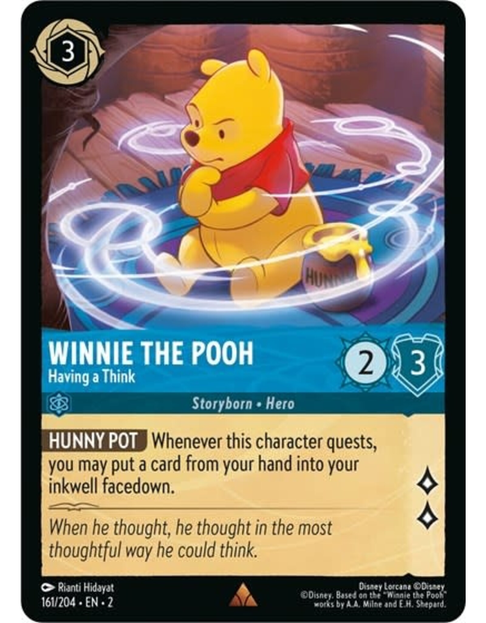 Winnie the Pooh - Having a Think - 161/204 (Normal, Rare)