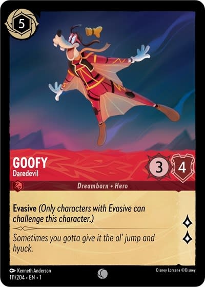 Goofy - Daredevil - 111/204 (Normal, Common)