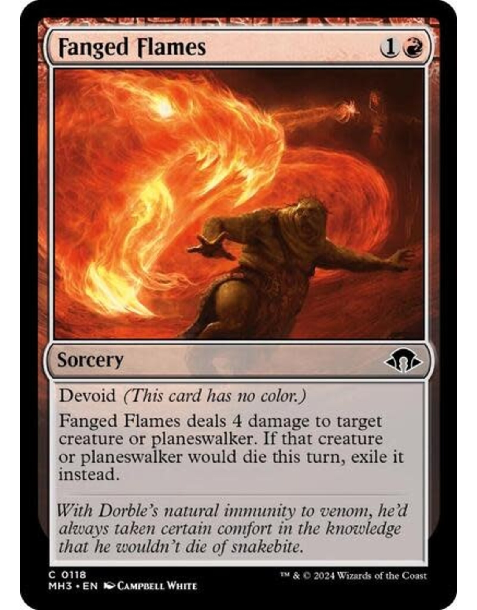 Fanged Flames - 118 (Foil, C)