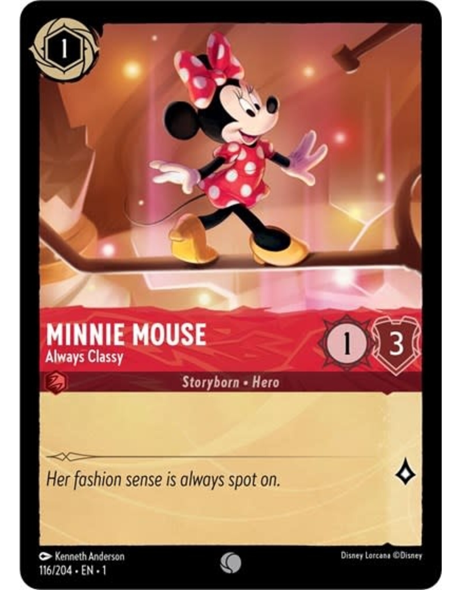 Minnie Mouse - Always Classy - 116/204 (Normal, Common)