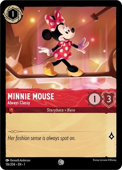 Minnie Mouse - Always Classy - 116/204 (Normal, Common)