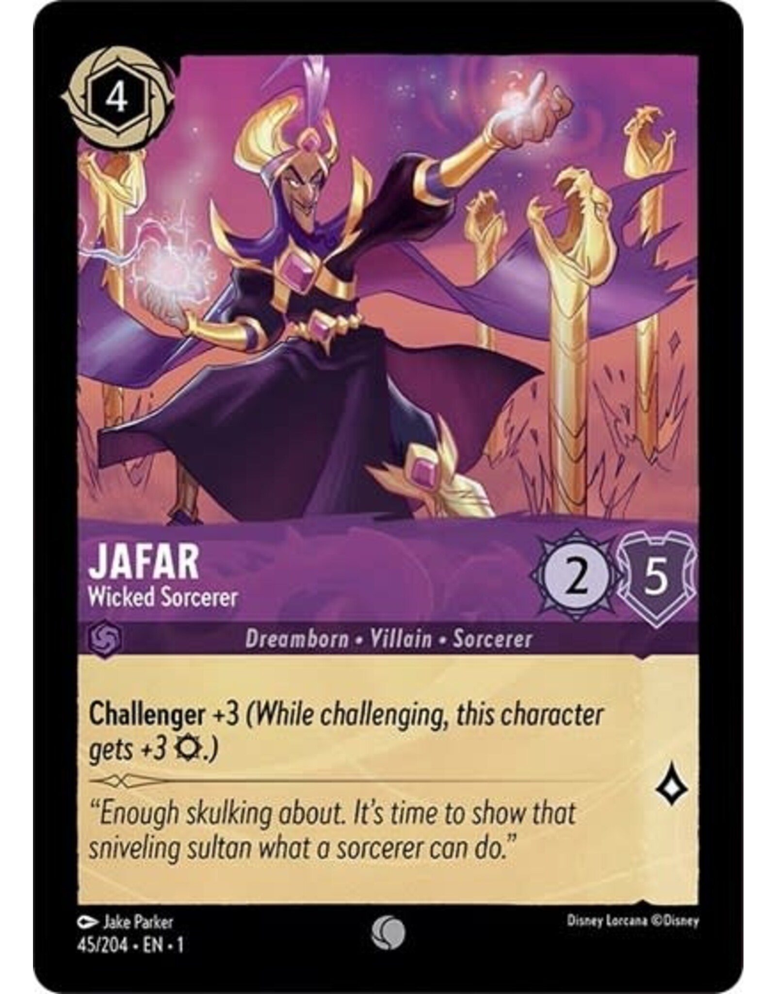 Jafar - Wicked Sorcerer - 45/204 (Normal, Common)