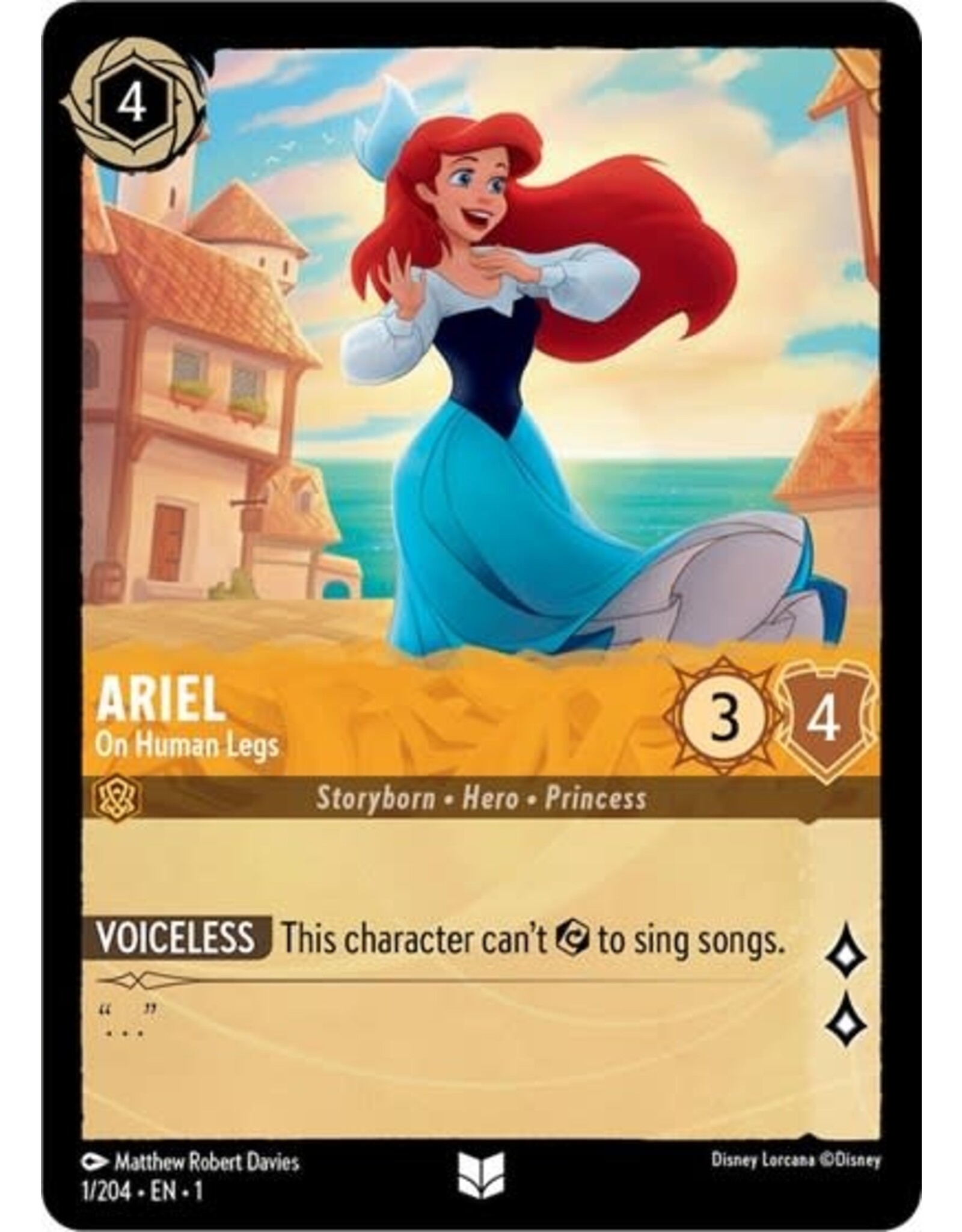 Ariel - On Human Legs - 1/204 (Normal, Uncommon)