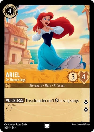 Ariel - On Human Legs - 1/204 (Normal, Uncommon)