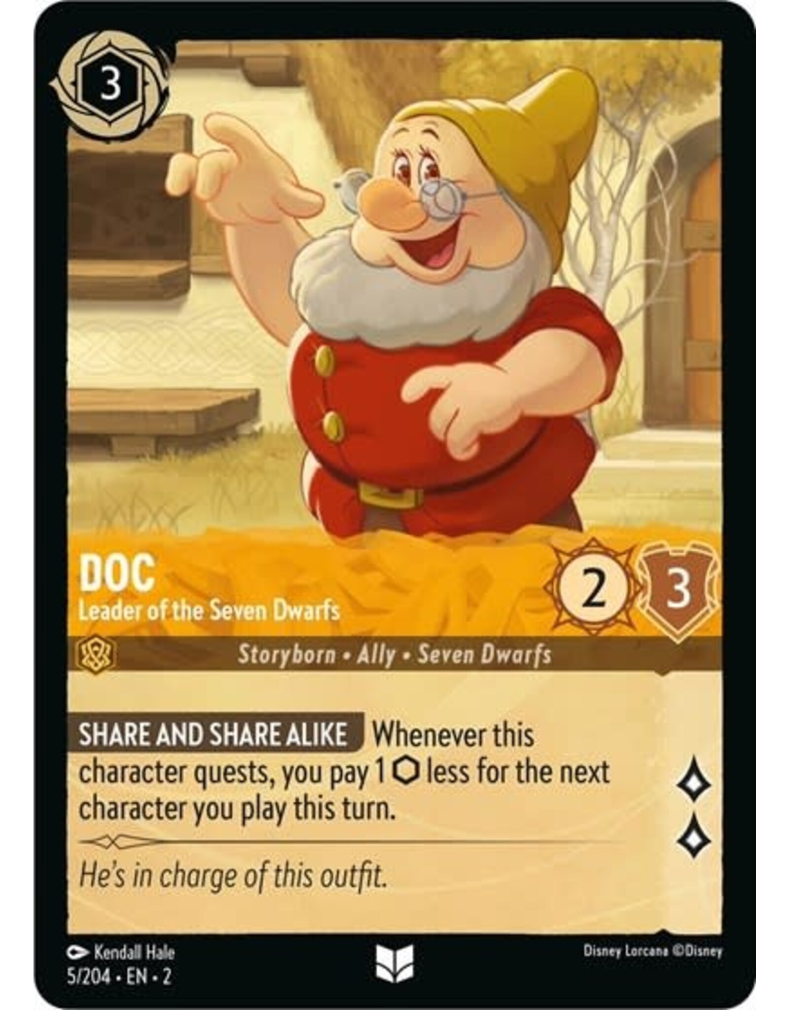 Doc - Leader of the Seven Dwarfs - 5/204 (Normal, Uncommon)