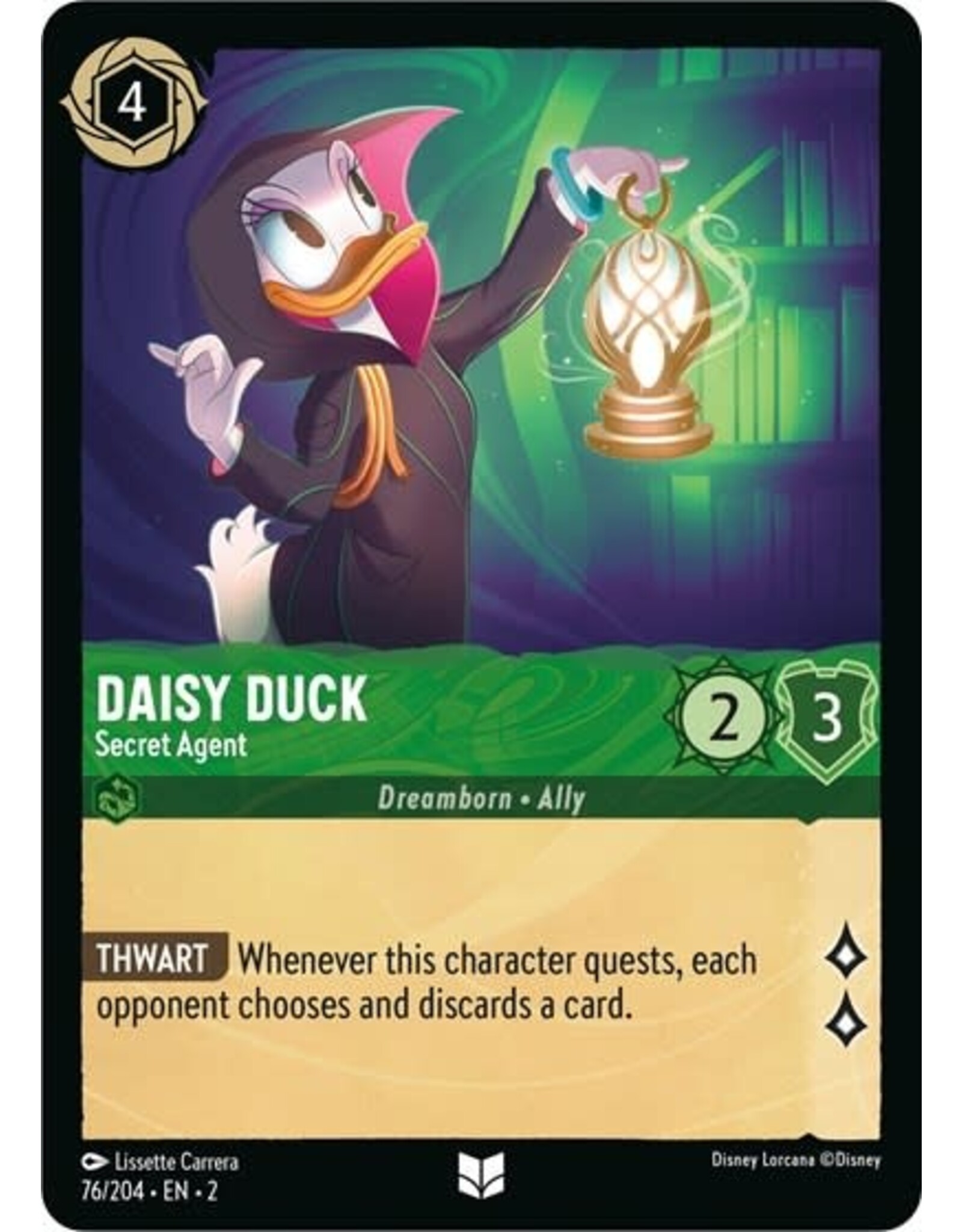 Daisy Duck - Secret Agent - 76/204 (Normal, Uncommon)