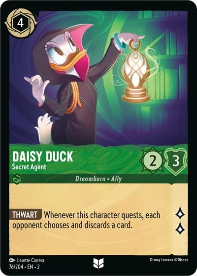 Daisy Duck - Secret Agent - 76/204 (Normal, Uncommon)