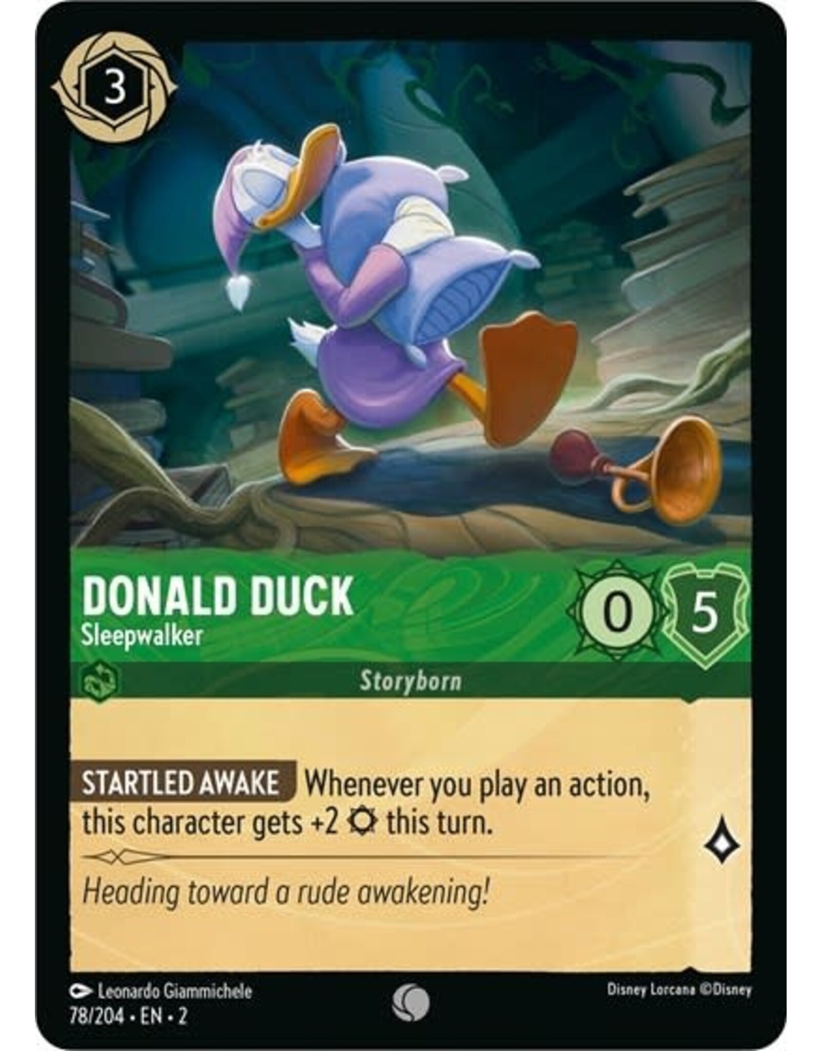 Donald Duck - Sleepwalker - 78/204 (Normal, Common)