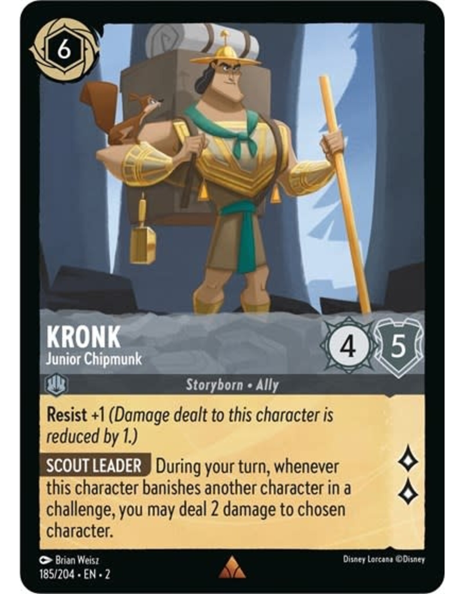 Kronk - Junior Chipmunk - 185/204 (Normal, Rare)