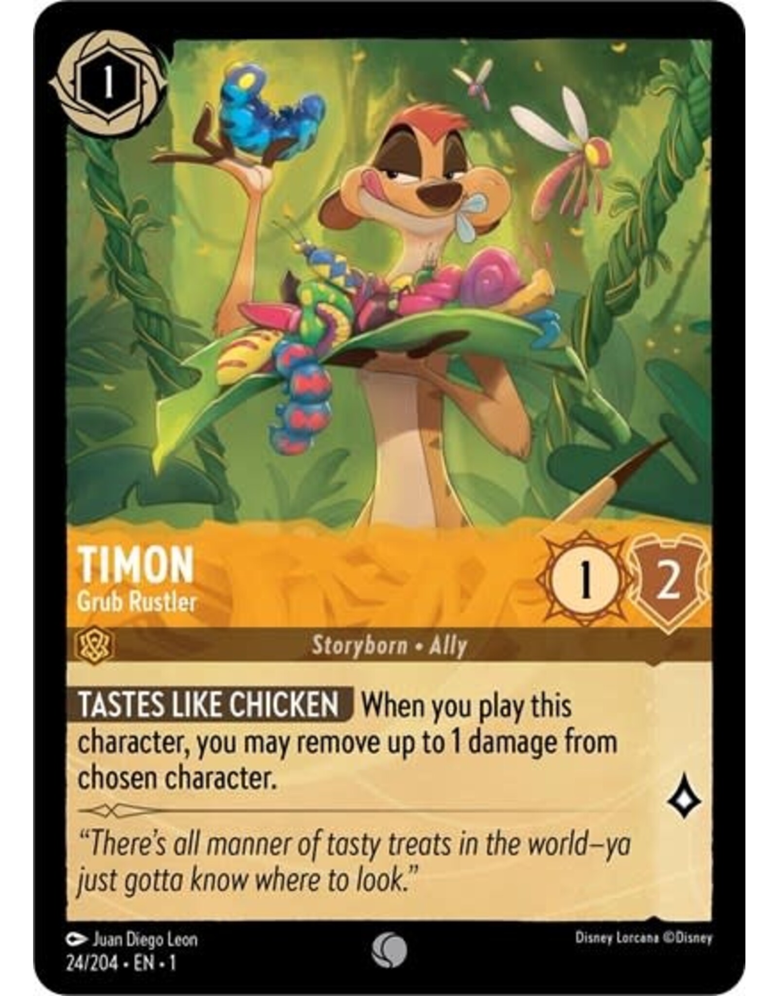 Timon - Grub Rustler - 24/204 (Normal, Common)