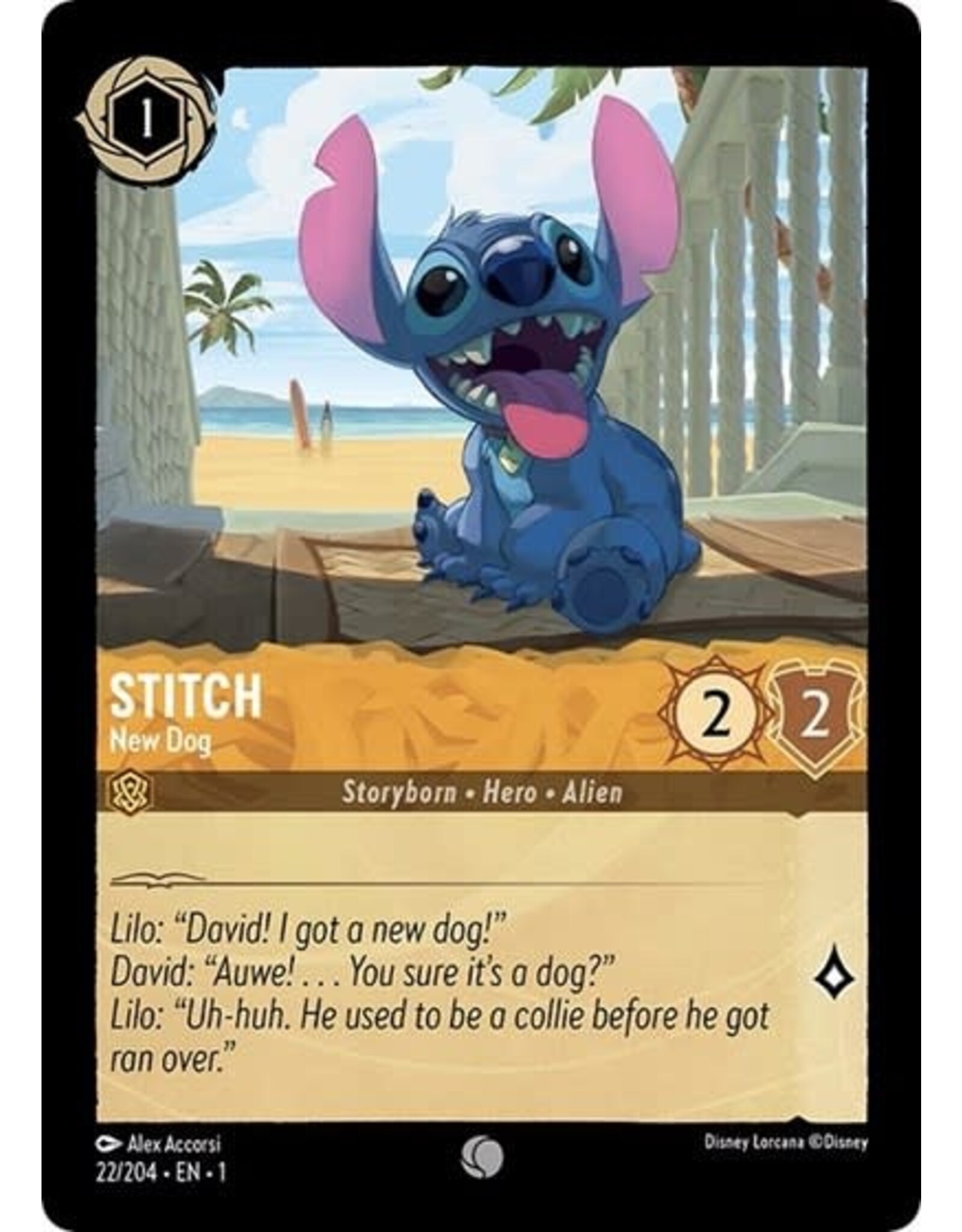 Stitch - New Dog - 22/204 (Normal, Common)