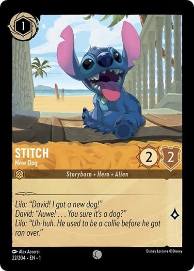 Stitch - New Dog - 22/204 (Normal, Common)