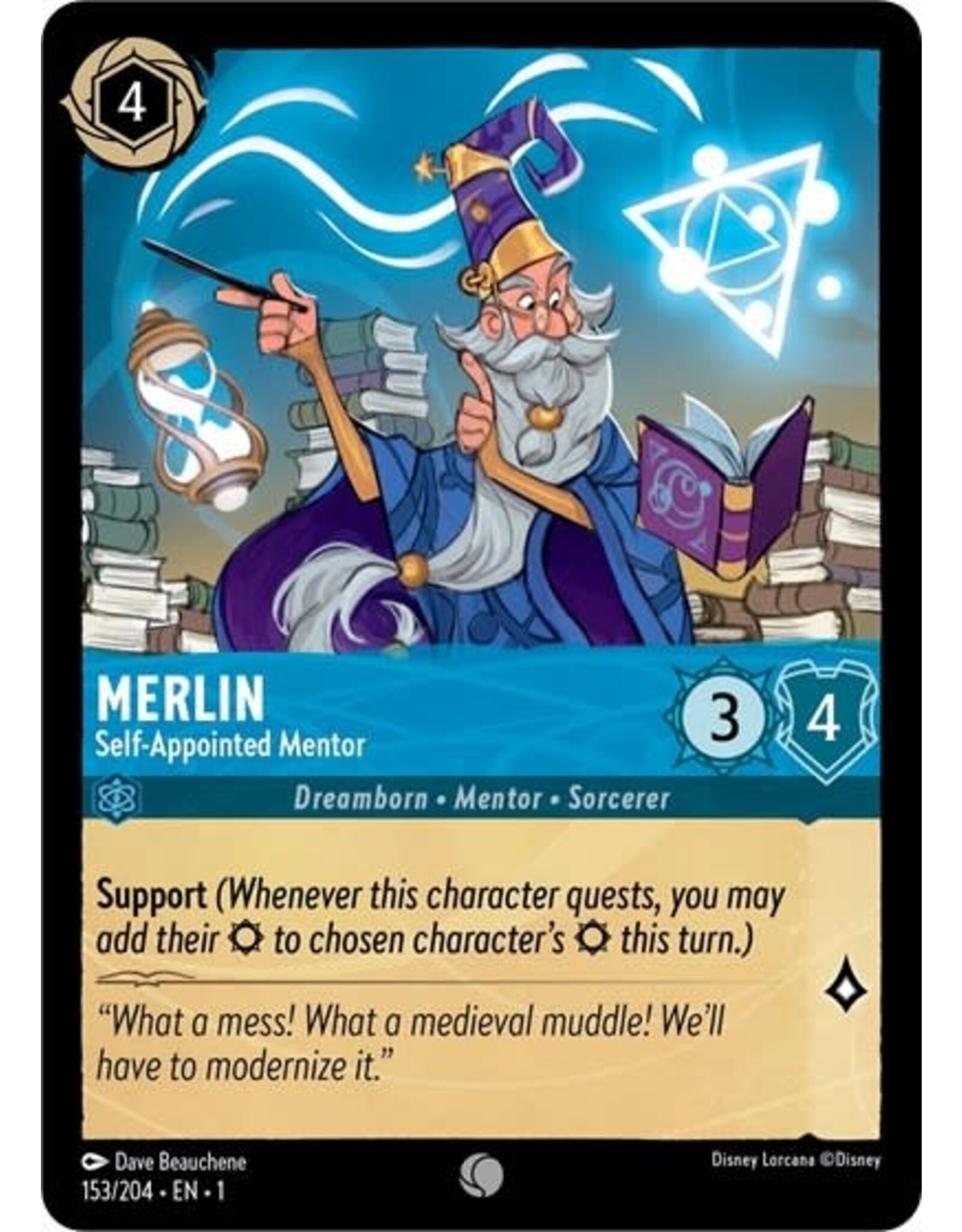 Merlin - Self-Appointed Mentor - 153/204 (Normal, Common)