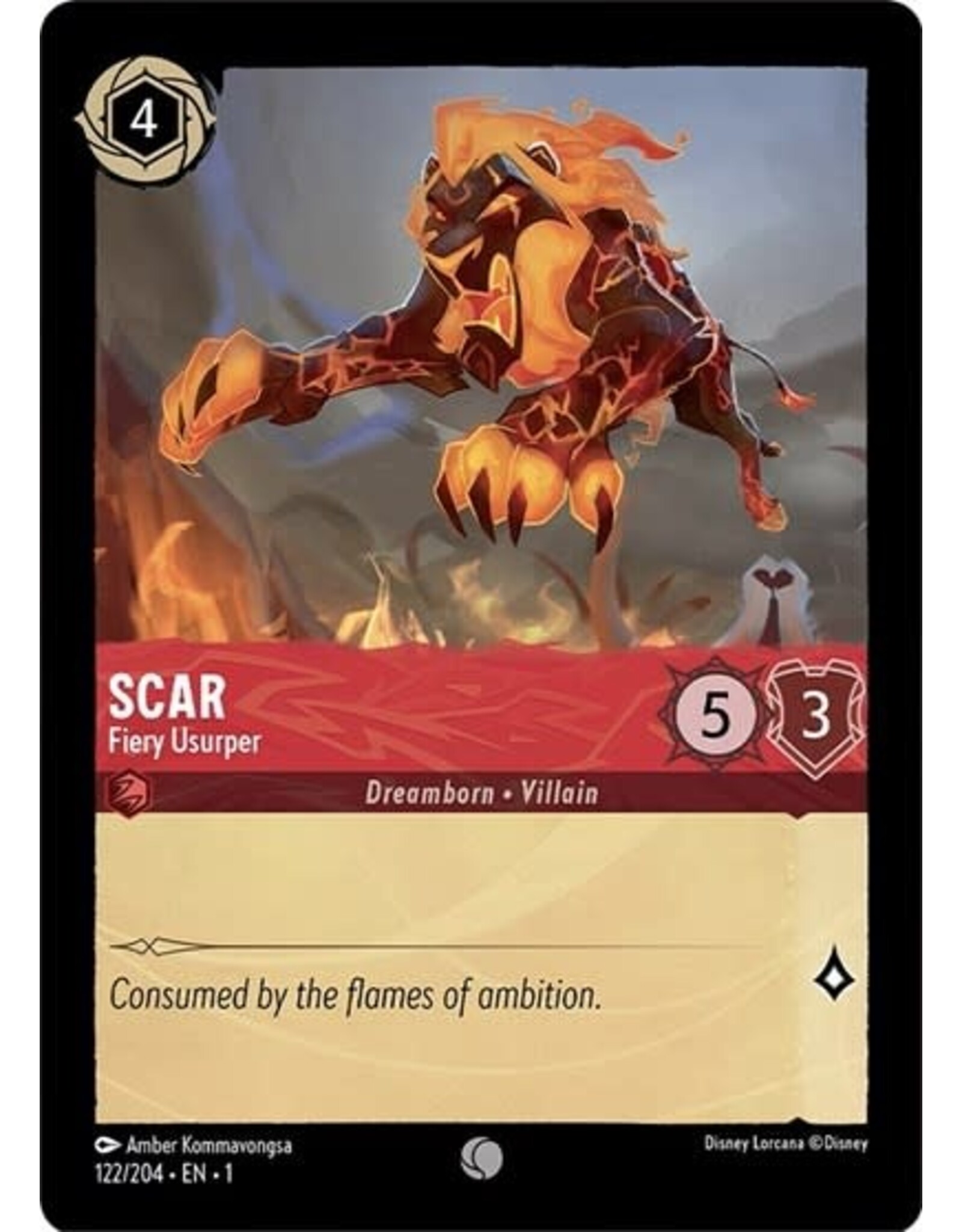 Scar - Fiery Usurper - 122/204 (Normal, Common)