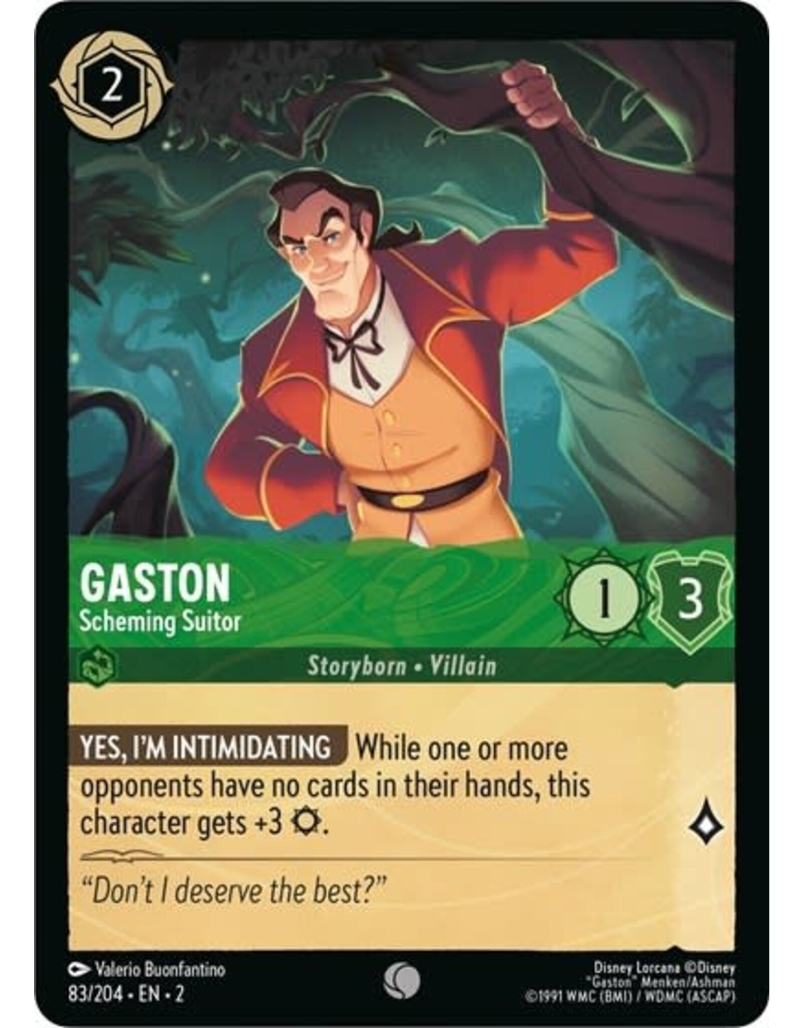 Gaston - Scheming Suitor - 83/204 (Normal, Common)