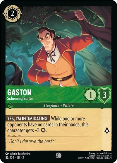 Gaston - Scheming Suitor - 83/204 (Normal, Common)