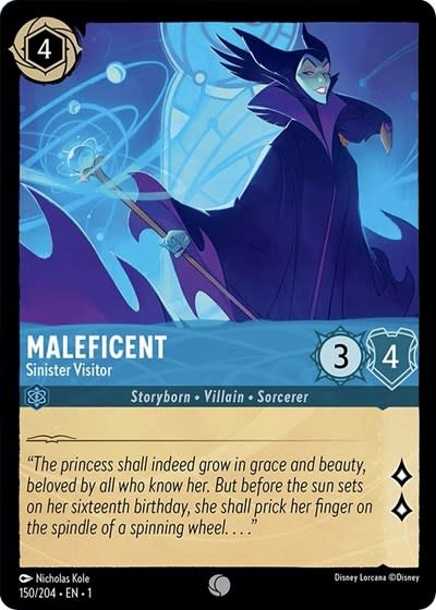 Maleficent - Sinister Visitor - 150/204 (Normal, Common)