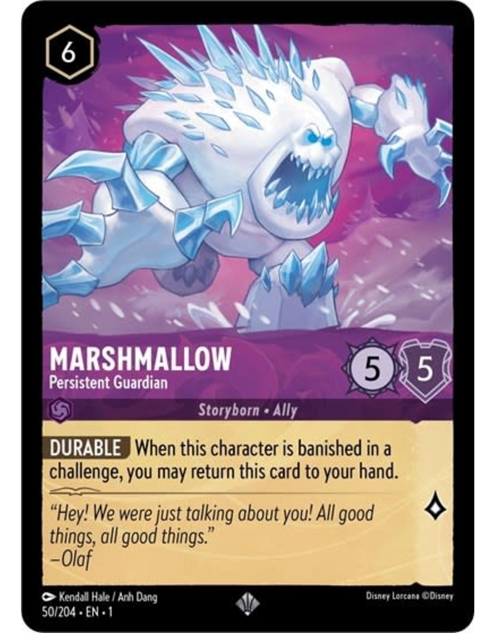 Marshmallow - Persistent Guardian - 50/204 (Normal, Super Rare)