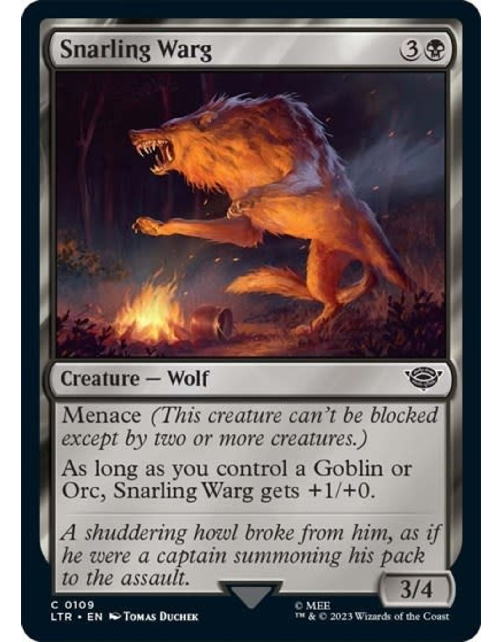 Snarling Warg - 109 (Normal, C)