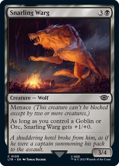 Snarling Warg - 109 (Normal, C)