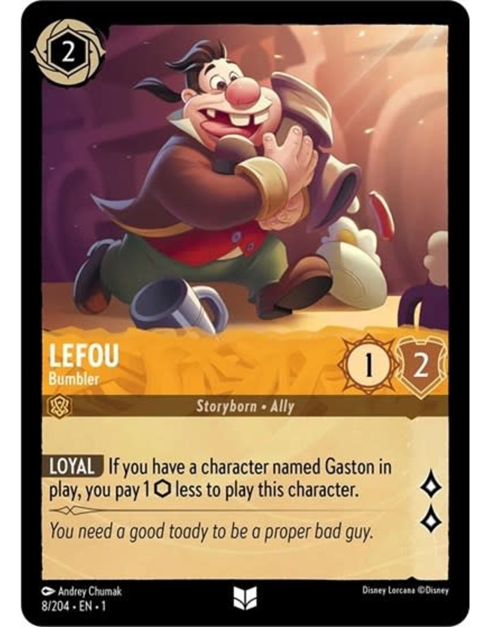 Lefou - Bumbler - 8/204 (Normal, Uncommon)