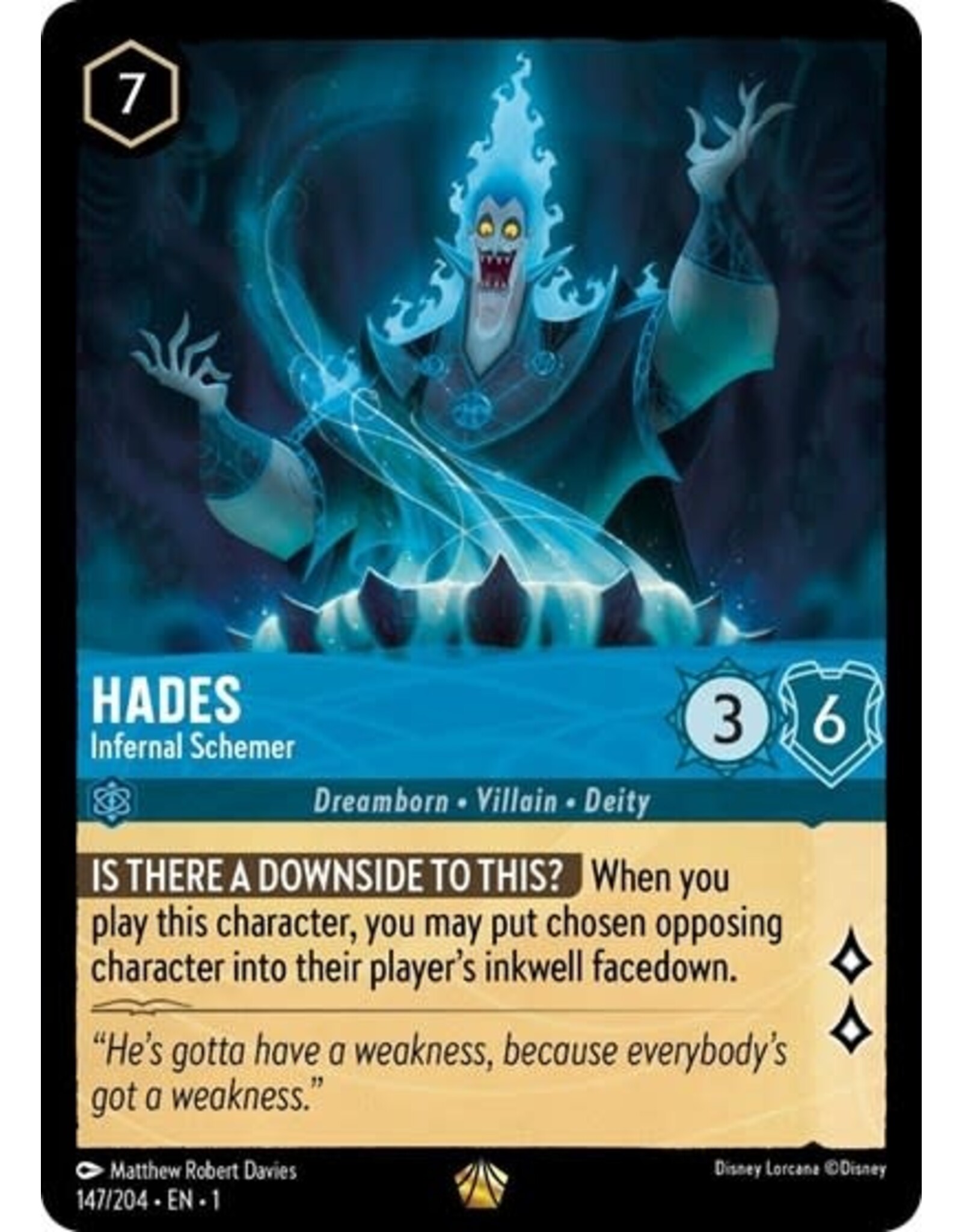 Hades - Infernal Schemer - 147/204 (Normal, Legendary)