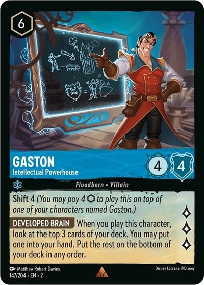 Gaston - Intellectual Powerhouse - 147/204 (Cold Foil, Rare)