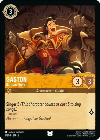 Gaston - Baritone Bully - 8/204 (Normal, Uncommon)