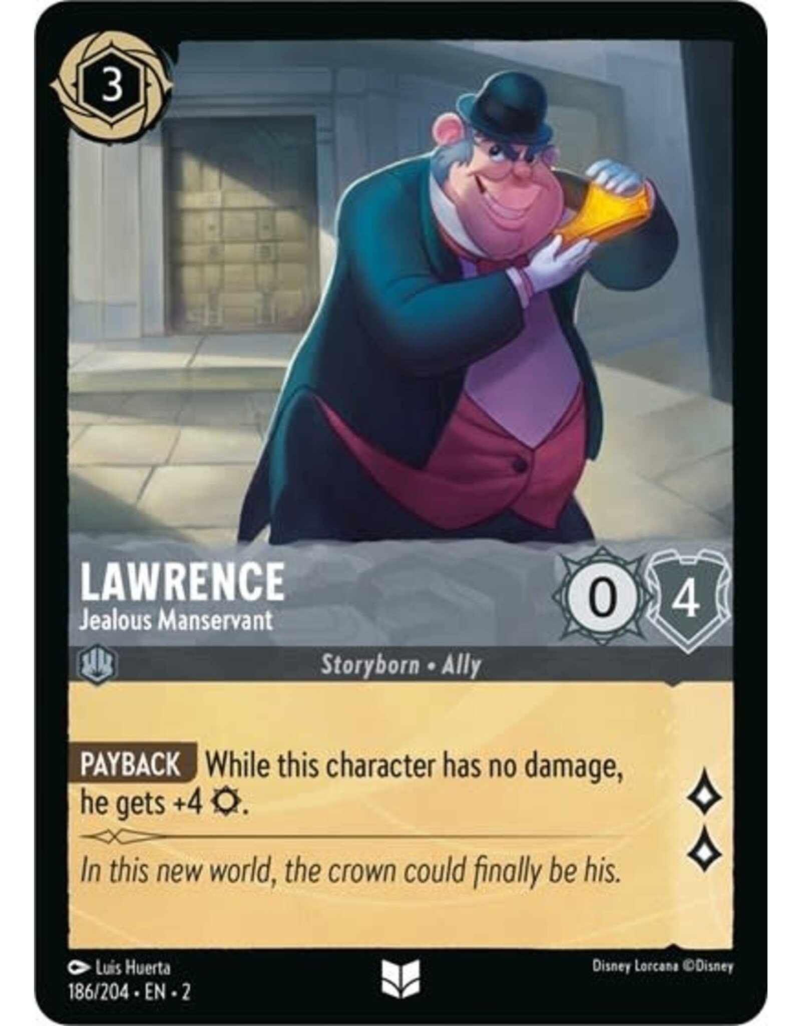 Lawrence - Jealous Manservant - 186/204 (Normal, Uncommon)