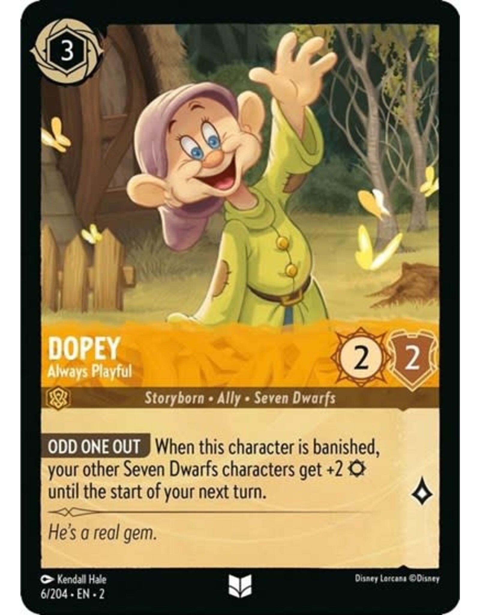 Dopey - Always Playful - 6/204 (Normal, Uncommon)