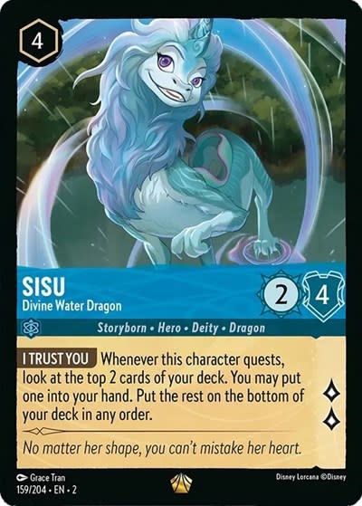 Sisu - Divine Water Dragon - 159/204 (Normal, Legendary)