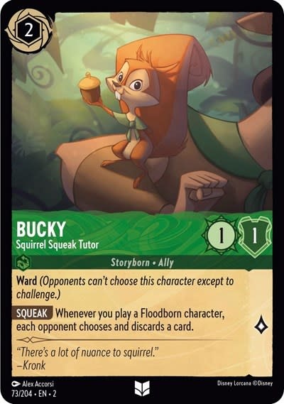 Bucky - Squirrel Squeak Tutor - 73/204 (Normal, Uncommon)